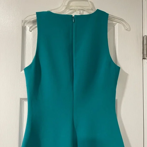 Likely Blue Sleeveless V-Neck Sheath Midi Dress - Picture 7 of 8